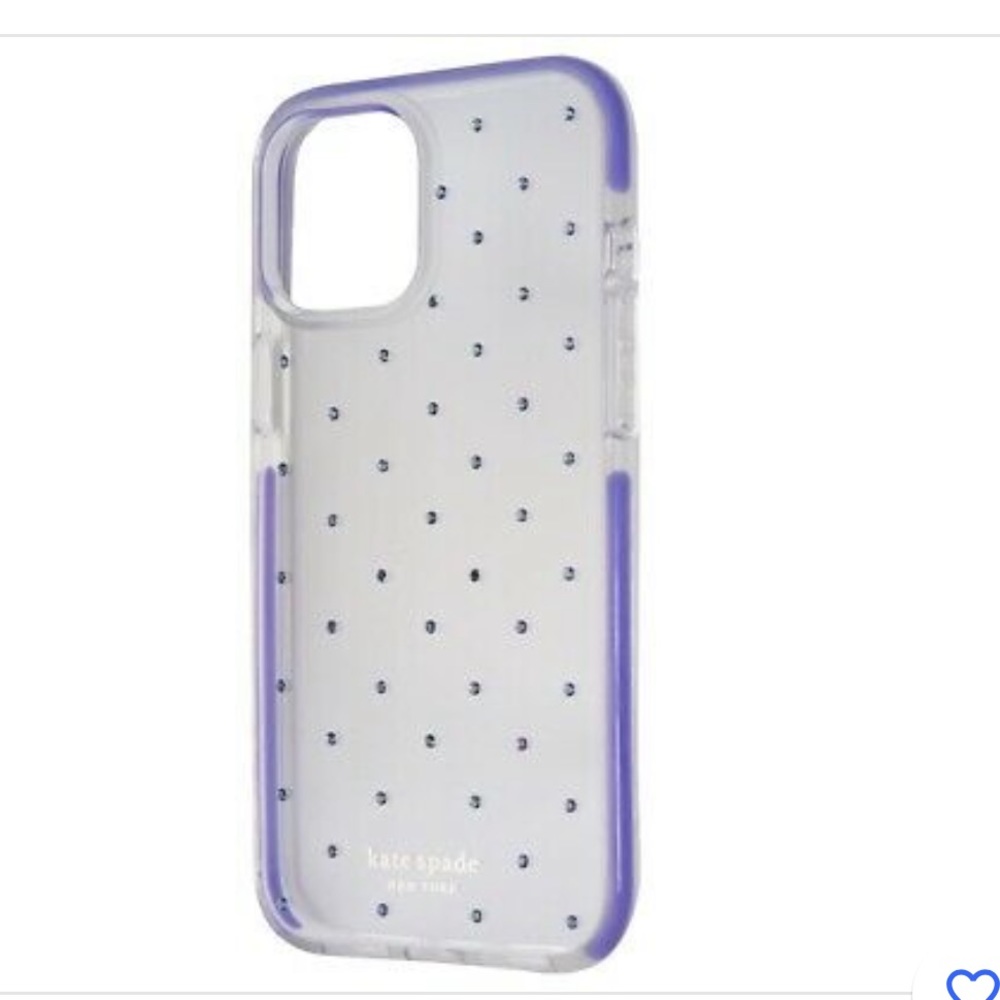 Kate Spade iPhone 12 Pro Max phone case. Purple/lavender